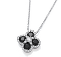 Black Clover Silver Necklace