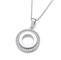 Silver Circle Pendant Necklace