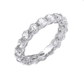 Silver Full Eternity CZ Ring