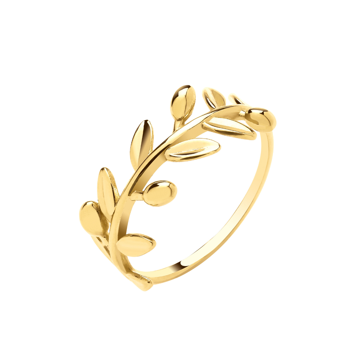 9ct Gold Olive Leaf Ring