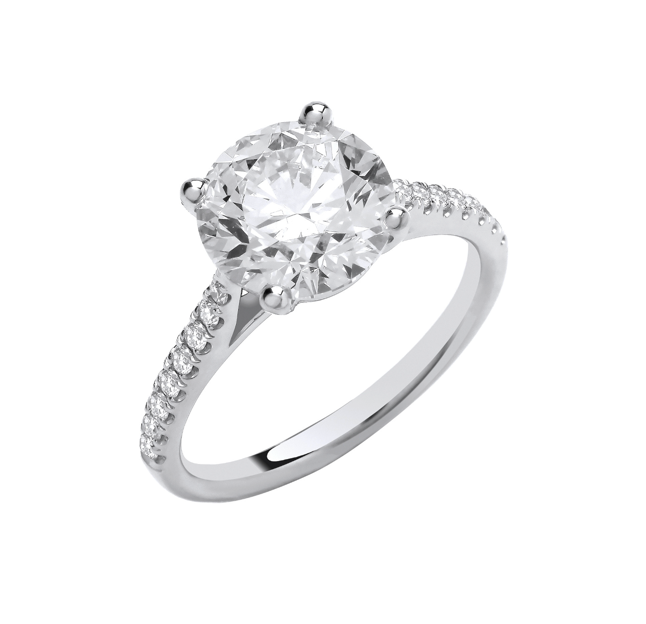 18ct White Gold 2.17ct Lab Grown Diamond Ring