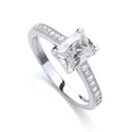 Emerald Cut CZ Ring