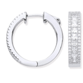 Silver Princess & Round Cz Hoop