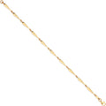 Elongated Gold Teardrop Bracelet